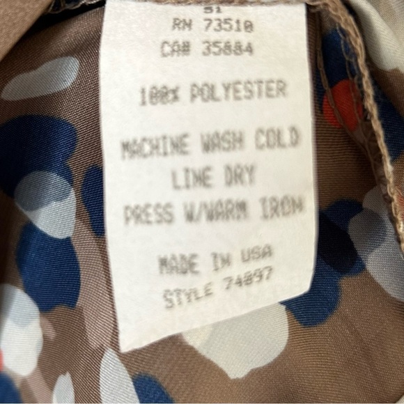 Uncle Frank One Shoulder Lightweight Cinch Waist Dress Abstract Print Medium - Picture 8 of 9